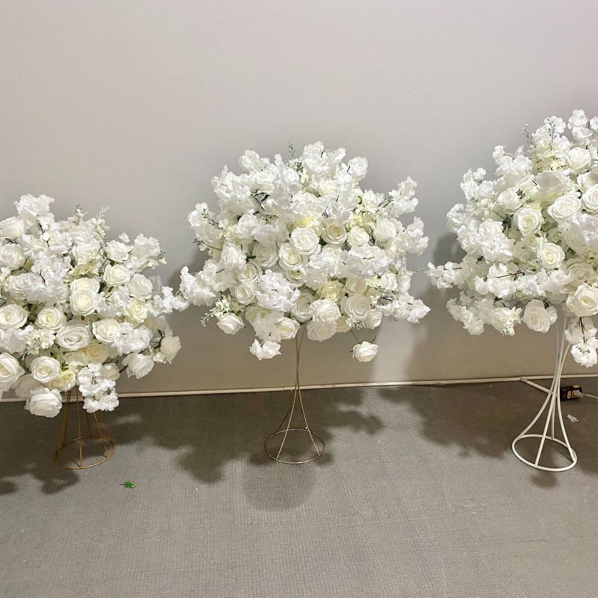 CP-078 Customized Wedding flower ball Silk Artificial Flowers Gate Wedding flower ball Backdrop For Wedding Decoration
