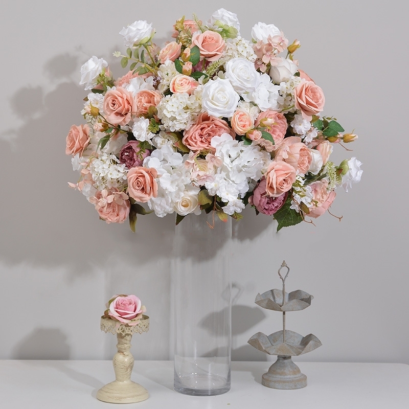 CP-077-1 Customized Wedding flower ball Silk Artificial Flowers Gate Wedding flower ball Backdrop For Wedding Decoration