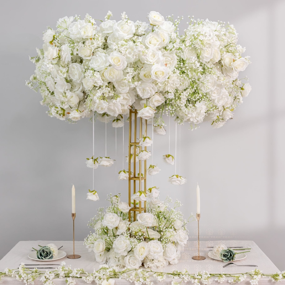CP-088 Wedding Table Centerpiece Rose Flower ball Wedding Flowers Wedding Arrangement Decoration Customized Flower Ball Table Runner