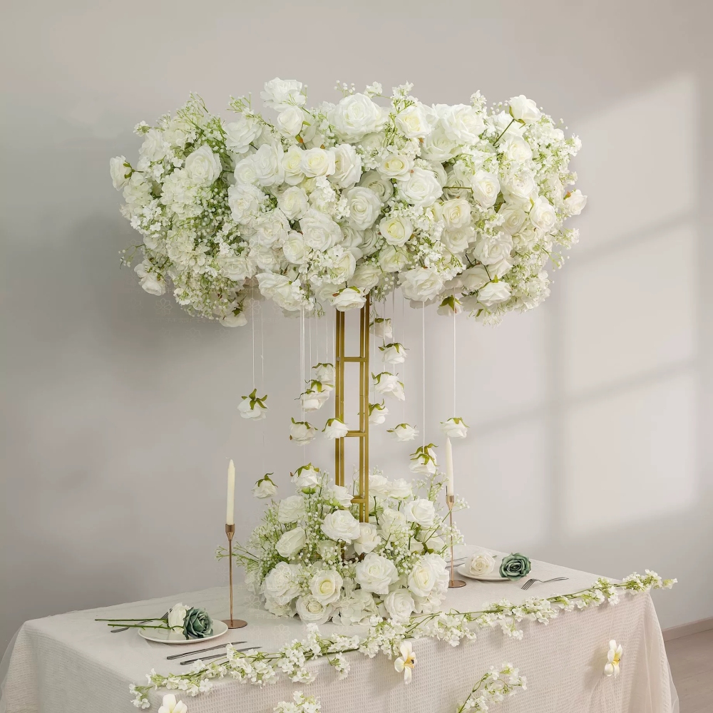 CP-088 Wedding Table Centerpiece Rose Flower ball Wedding Flowers Wedding Arrangement Decoration Customized Flower Ball Table Runner