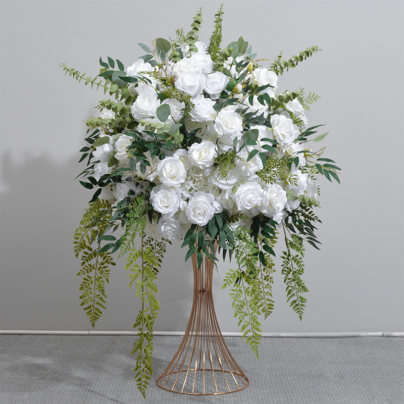 CP-082 Customized Wedding flower ball Silk Artificial Flowers Gate Wedding flower ball Backdrop For Wedding Entrance Decoration