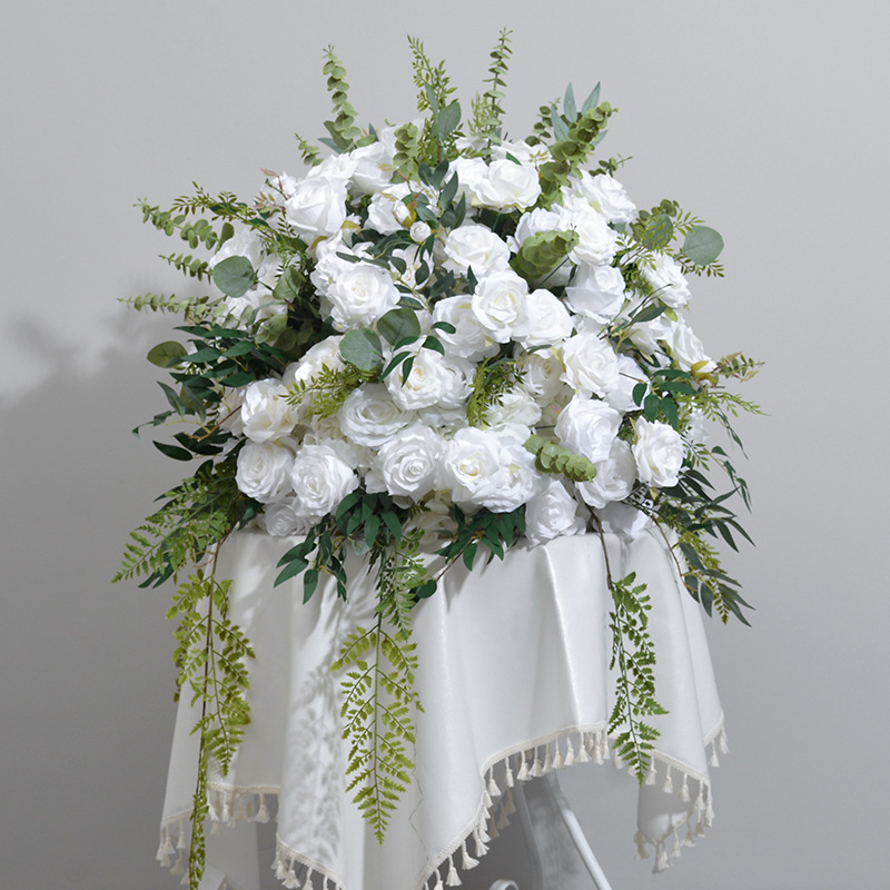 CP-082 Customized Wedding flower ball Silk Artificial Flowers Gate Wedding flower ball Backdrop For Wedding Entrance Decoration