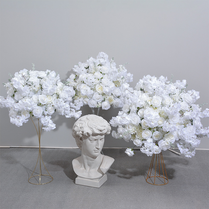 CP-078 Customized Wedding flower ball Silk Artificial Flowers Gate Wedding flower ball Backdrop For Wedding Decoration