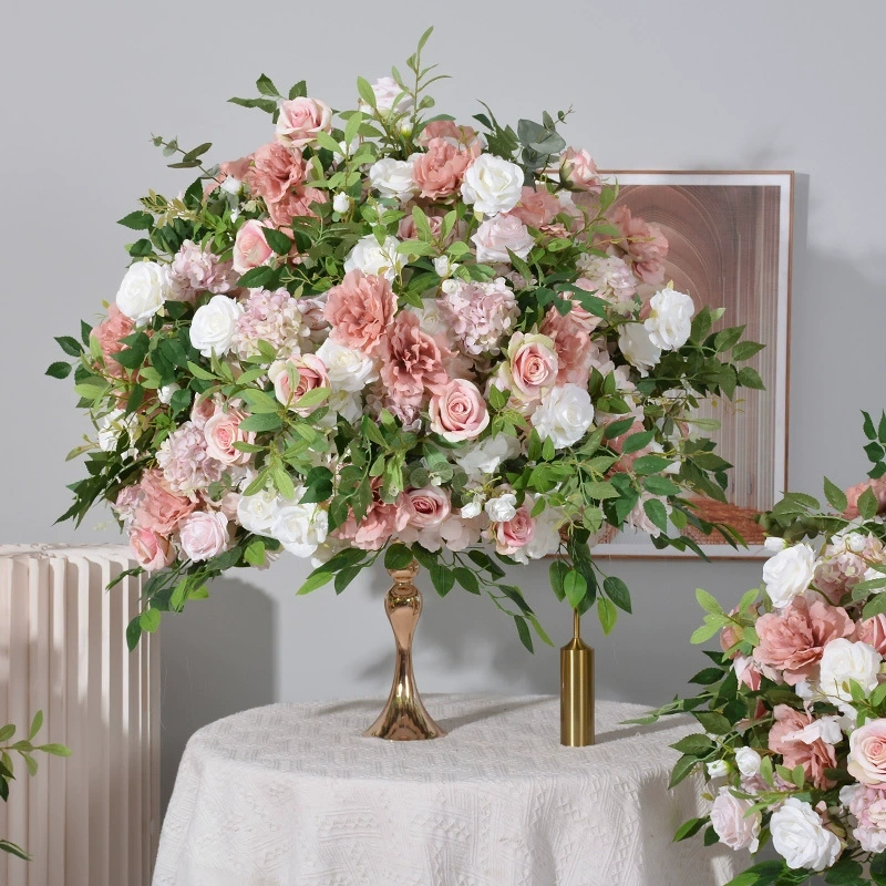 CP-071 Customized Wedding flower ball Silk Artificial Flowers Gate Wedding flower ball Backdrop For Wedding Decoration