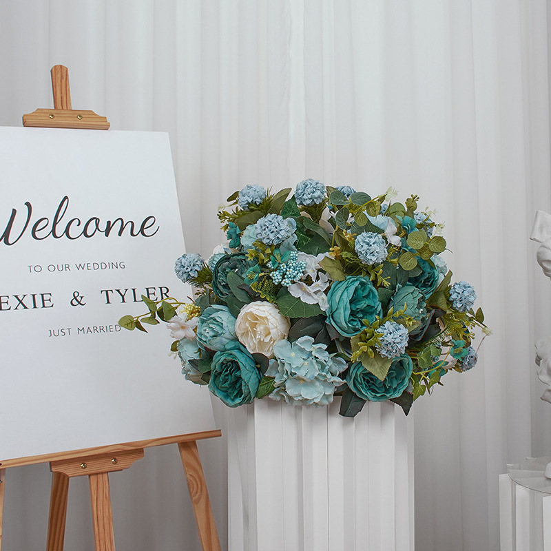 CP-081 Customized Wedding flower ball Silk Artificial Flowers Gate Wedding flower ball Backdrop For Wedding Entrance Decoration