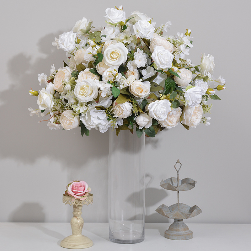 CP-077-6 Customized Wedding flower ball Silk Artificial Flowers Gate Wedding flower ball Backdrop For Wedding Decoration