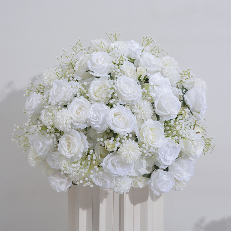CP-083 Customized Wedding flower ball Silk Artificial Flowers Gate Wedding flower ball Backdrop For Wedding Entrance Decoration