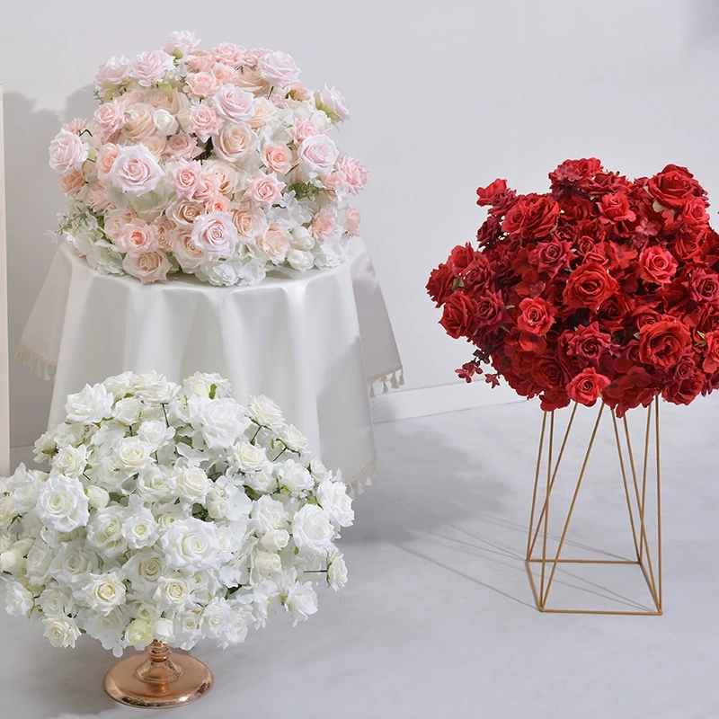 CP-085 Customized Wedding flower ball Silk Artificial Flowers Gate Wedding flower ball Backdrop For Wedding Entrance Decoration