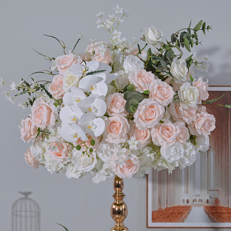 CP-072 Customized Wedding flower ball Silk Artificial Flowers Gate Wedding flower ball Backdrop For Wedding Decoration