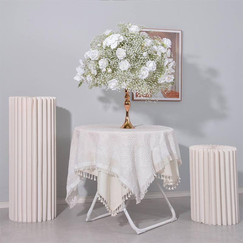 CP-070-1 Customized Babysbreath Wedding flower ball Silk Artificial Flowers Gate Wedding flower ball Backdrop For Wedding Decoration