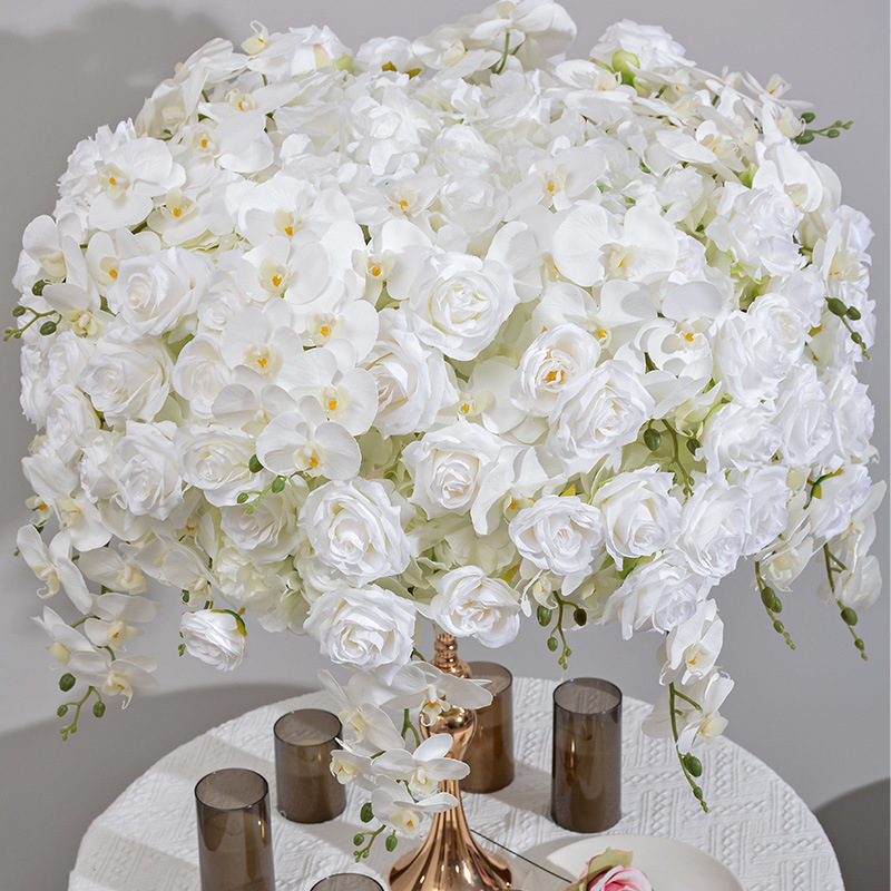 CP-076 Customized Wedding flower ball Silk Artificial Flowers Gate Wedding flower ball Backdrop For Wedding Decoration
