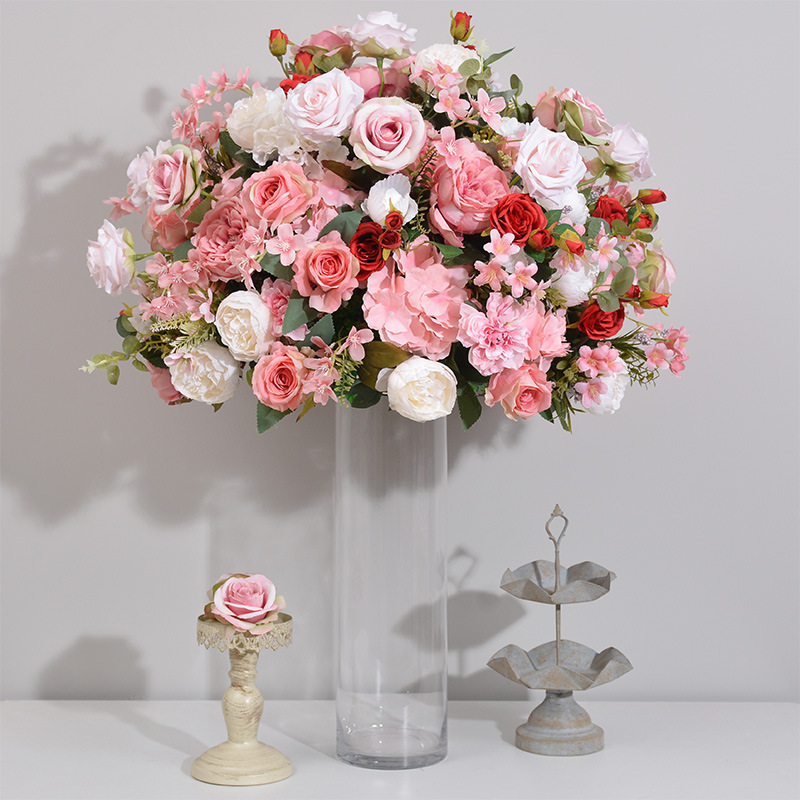 CP-077-2 Customized Wedding flower ball Silk Artificial Flowers Gate Wedding flower ball Backdrop For Wedding Decoration