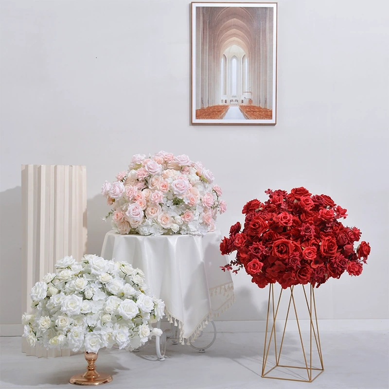 CP-085 Customized Wedding flower ball Silk Artificial Flowers Gate Wedding flower ball Backdrop For Wedding Entrance Decoration