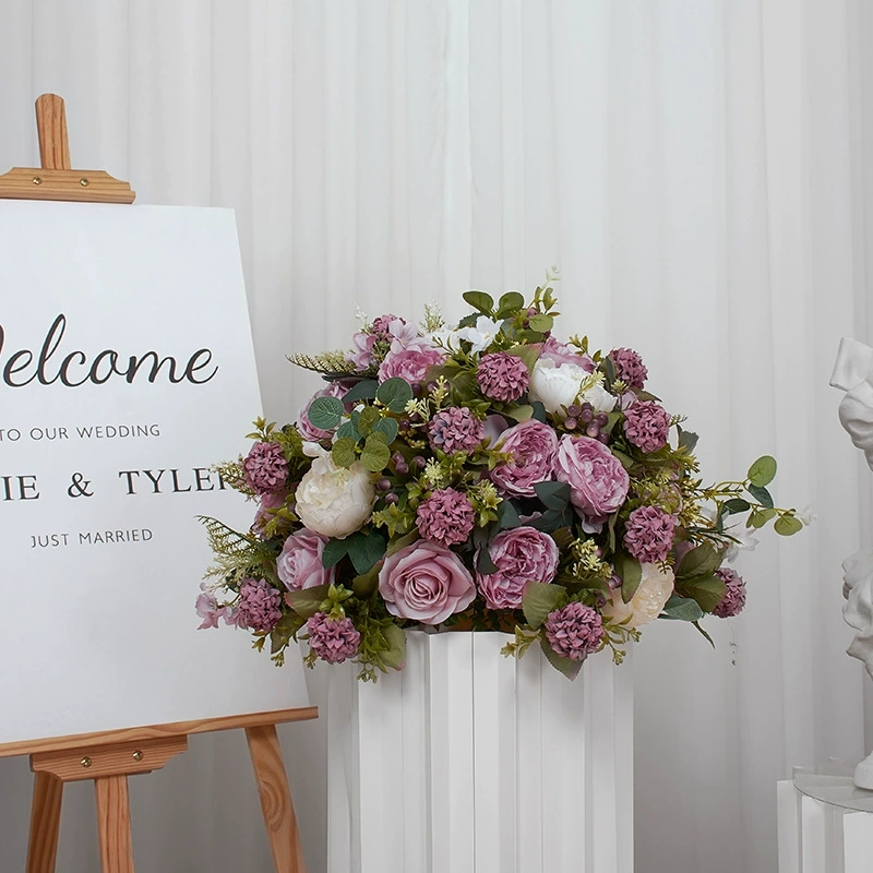 CP-081 Customized Wedding flower ball Silk Artificial Flowers Gate Wedding flower ball Backdrop For Wedding Entrance Decoration