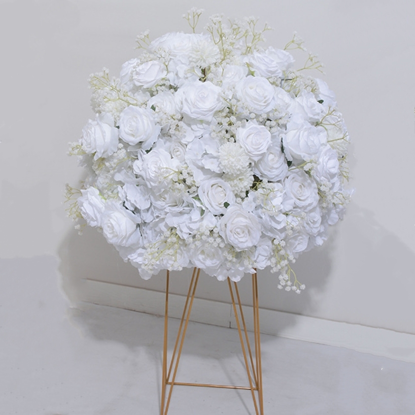 CP-083 Customized Wedding flower ball Silk Artificial Flowers Gate Wedding flower ball Backdrop For Wedding Entrance Decoration