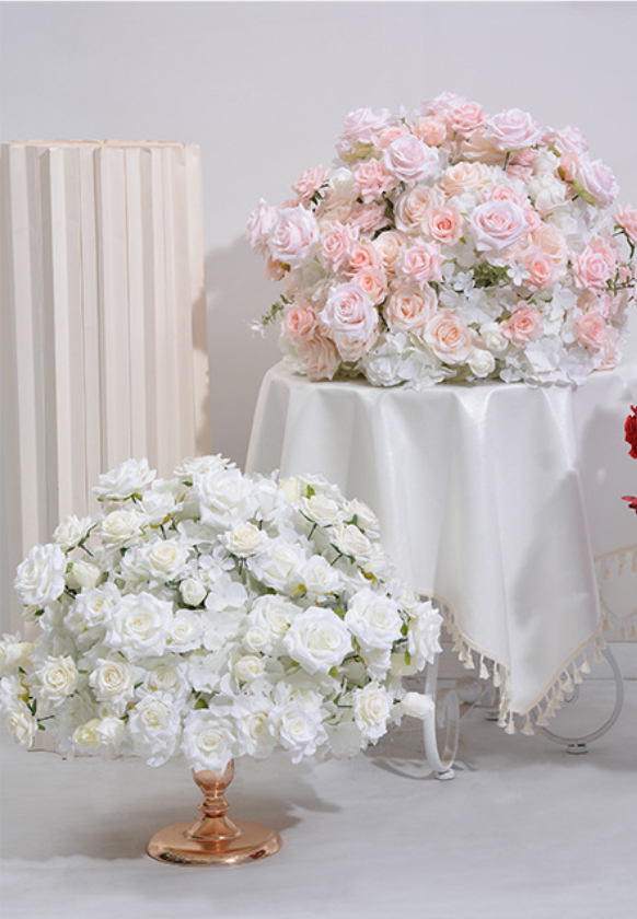 CP-085 Customized Wedding flower ball Silk Artificial Flowers Gate Wedding flower ball Backdrop For Wedding Entrance Decoration