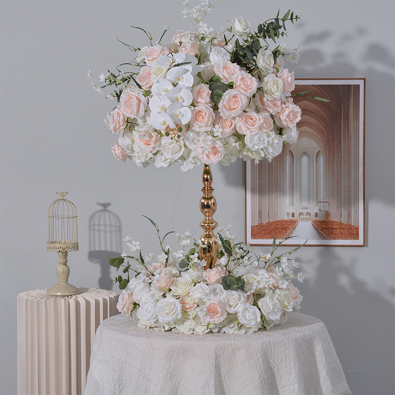 CP-072 Customized Wedding flower ball Silk Artificial Flowers Gate Wedding flower ball Backdrop For Wedding Decoration