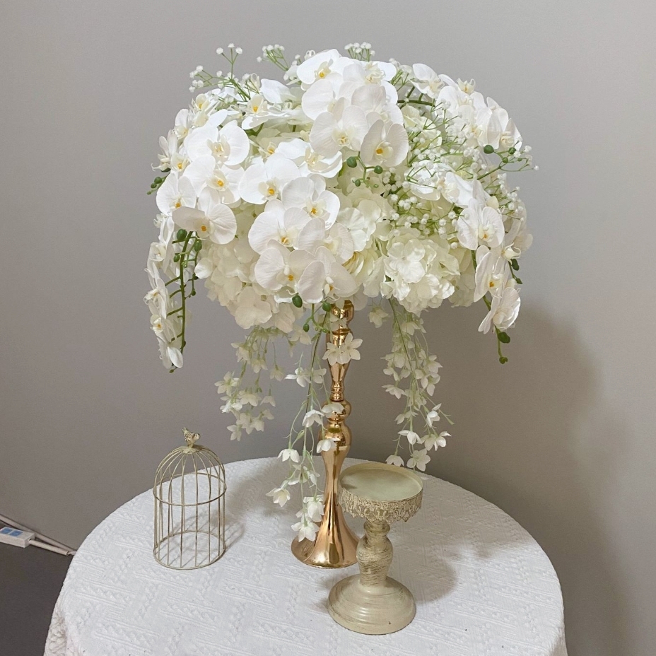 CP-073 Customized Wedding flower ball Silk Artificial Flowers Gate Wedding flower ball Backdrop For Wedding Decoration