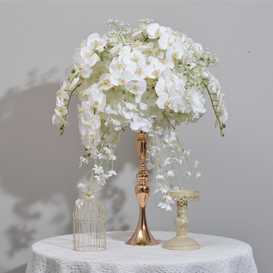 CP-073 Customized Wedding flower ball Silk Artificial Flowers Gate Wedding flower ball Backdrop For Wedding Decoration