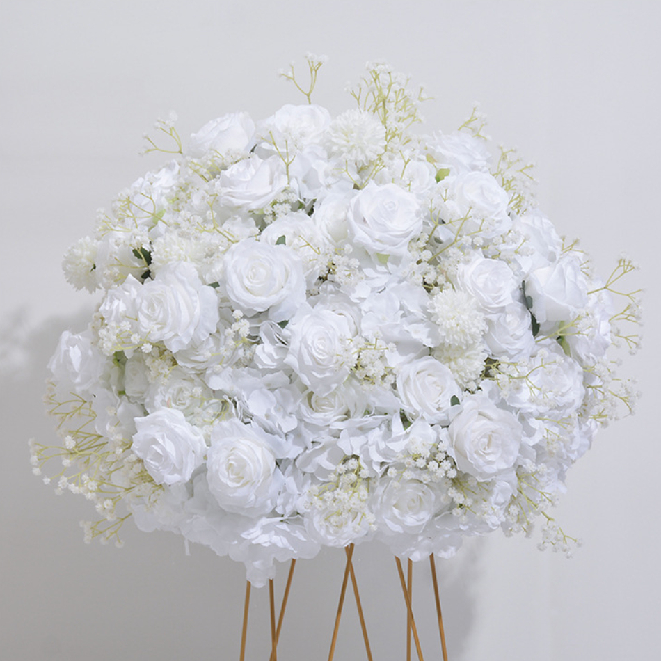 CP-083 Customized Wedding flower ball Silk Artificial Flowers Gate Wedding flower ball Backdrop For Wedding Entrance Decoration