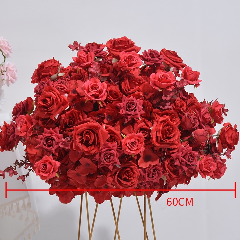 CP-085 Customized Wedding flower ball Silk Artificial Flowers Gate Wedding flower ball Backdrop For Wedding Entrance Decoration
