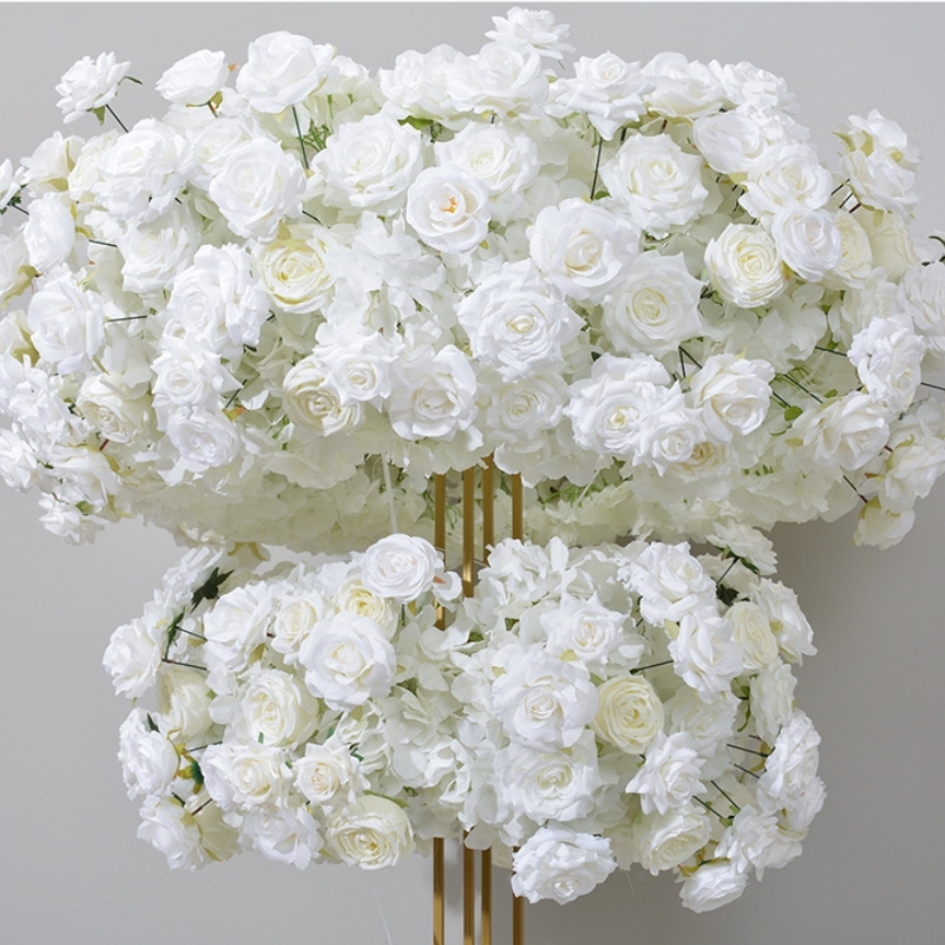 CP-090 Wedding Table Centerpiece Rose Flower ball Wedding Flowers Wedding Arrangement Decoration Customized Flower Ball Table Runner
