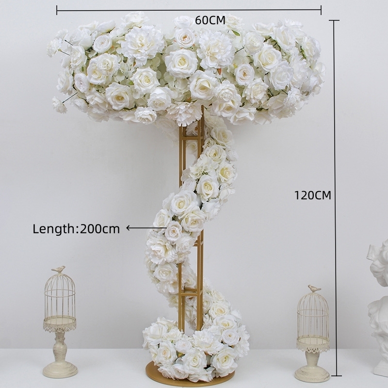 CP-092-1 Wedding Table Centerpiece Rose Flower ball Wedding Flowers Wedding Arrangement Decoration Customized Flower Ball Table Runner