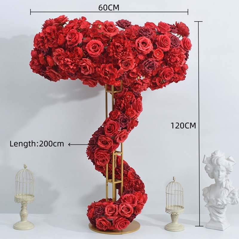 CP-092-1 Wedding Table Centerpiece Rose Flower ball Wedding Flowers Wedding Arrangement Decoration Customized Flower Ball Table Runner