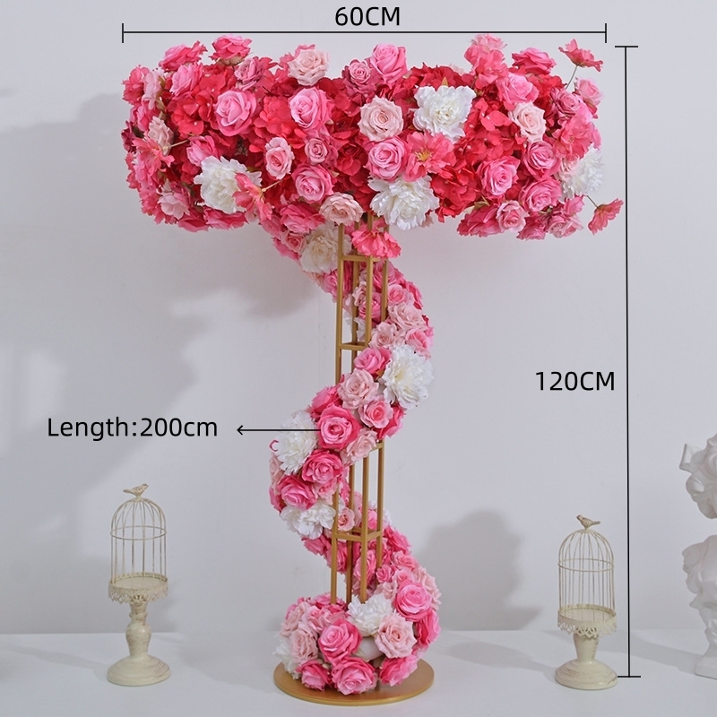 CP-092-1 Wedding Table Centerpiece Rose Flower ball Wedding Flowers Wedding Arrangement Decoration Customized Flower Ball Table Runner