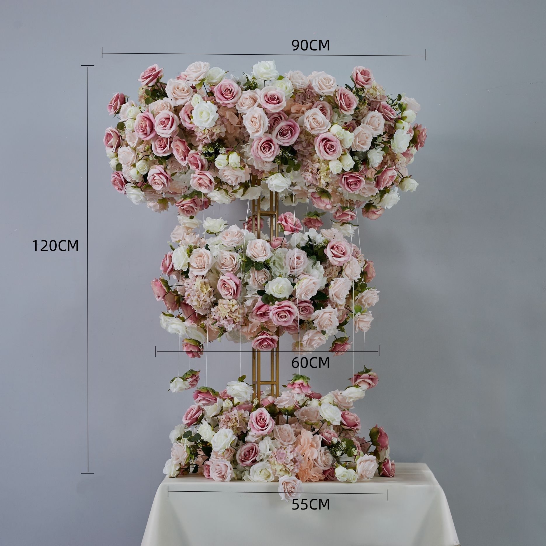CP-093 Wedding Table Centerpiece Rose Flower ball Wedding Flowers Wedding Arrangement Decoration Customized Flower Ball Table Runner