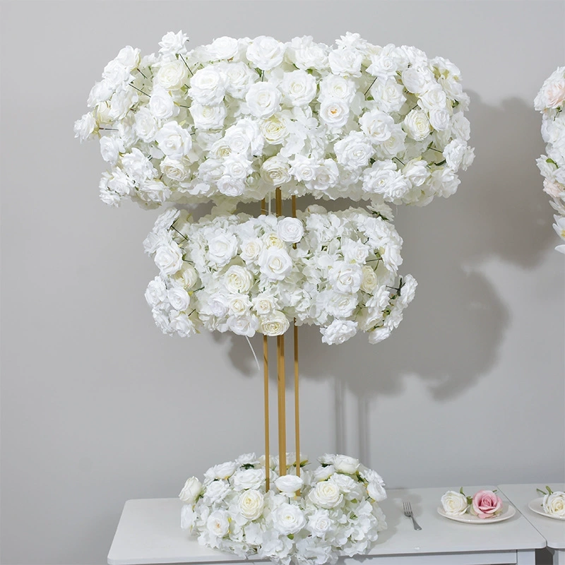 CP-090 Wedding Table Centerpiece Rose Flower ball Wedding Flowers Wedding Arrangement Decoration Customized Flower Ball Table Runner