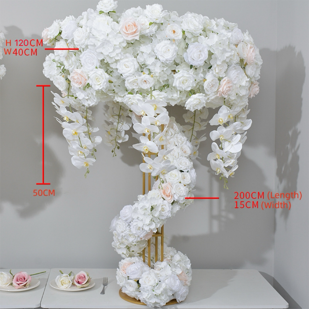 CP-090 Wedding Table Centerpiece Rose Flower ball Wedding Flowers Wedding Arrangement Decoration Customized Flower Ball Table Runner