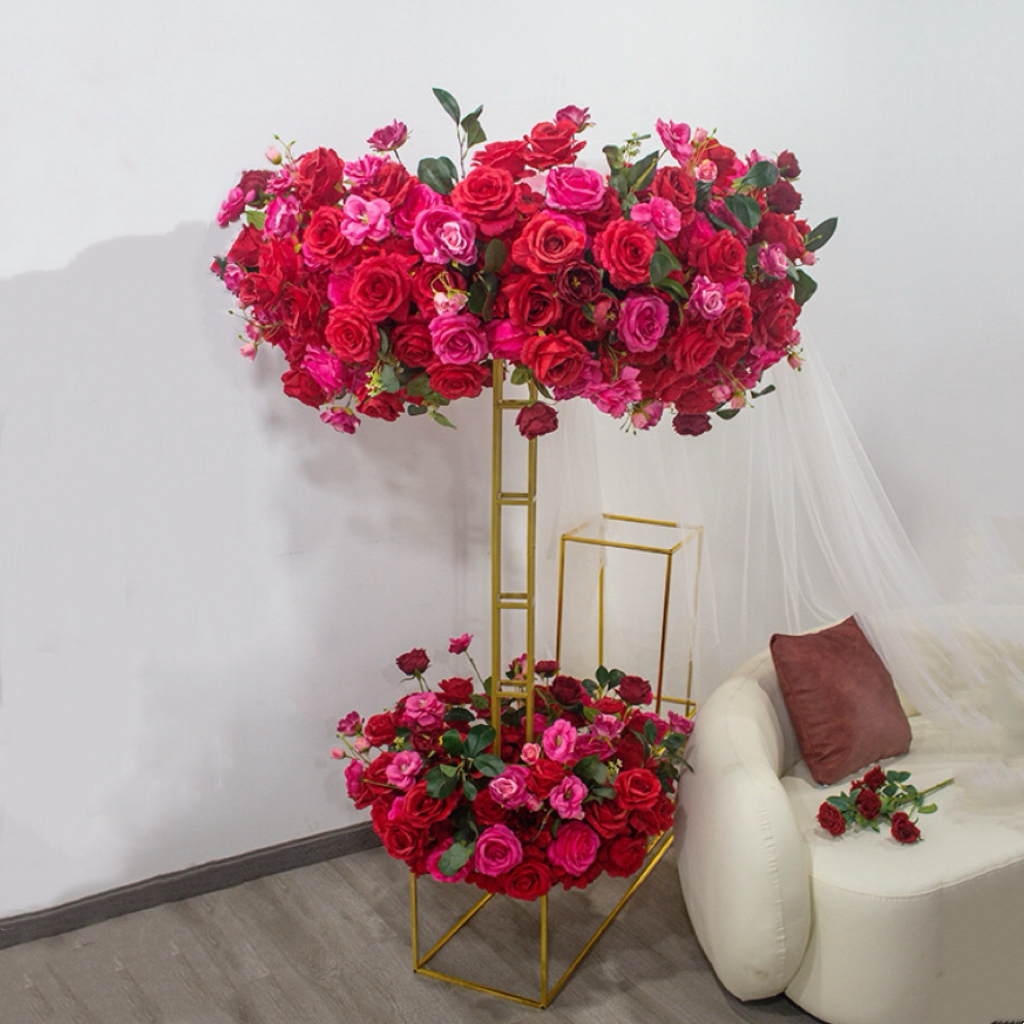 CP-094 Wedding Table Centerpiece Rose Flower ball Wedding Flowers Wedding Arrangement Decoration Customized Flower Ball Table Runner