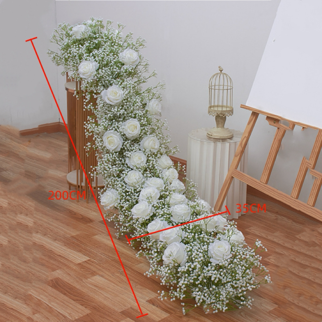 RN-023-1 Wedding Table Centerpiece Rose Flower ball Wedding Flowers Wedding Arrangement Decoration Customized Flower Ball Table Runner