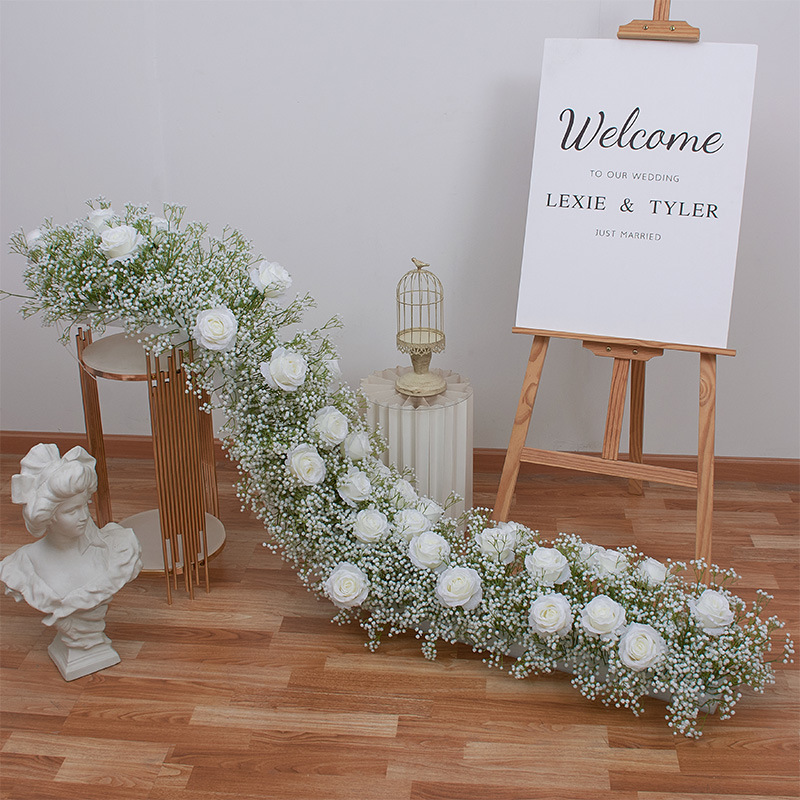 RN-023-1 Wedding Table Centerpiece Rose Flower ball Wedding Flowers Wedding Arrangement Decoration Customized Flower Ball Table Runner
