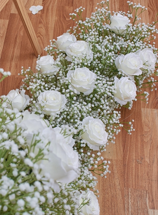 RN-023-1 Wedding Table Centerpiece Rose Flower ball Wedding Flowers Wedding Arrangement Decoration Customized Flower Ball Table Runner