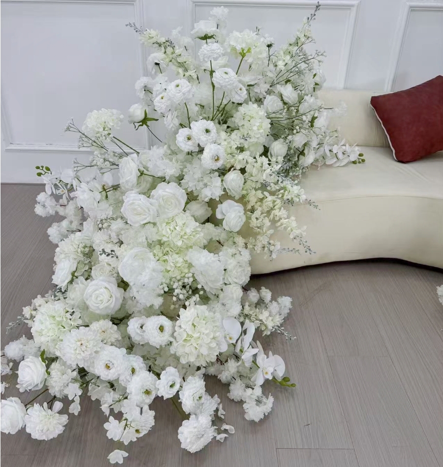 RN-034-1 Wedding Table Centerpiece Rose Flower ball Wedding Flowers Wedding Arrangement Decoration Customized Flower Ball Table Runner