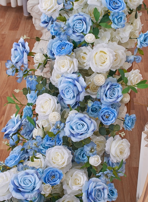 RN-031-1 Wedding Table Centerpiece Rose Flower ball Wedding Flowers Wedding Arrangement Decoration Customized Flower Ball Table Runner
