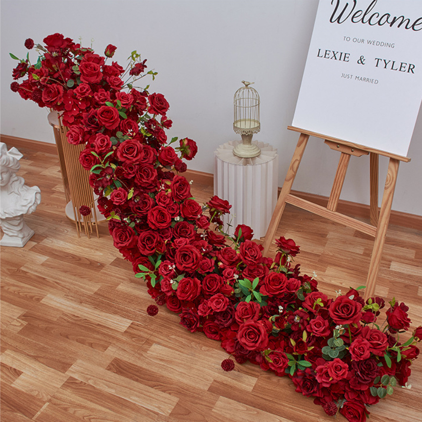 RN-031-1 Wedding Table Centerpiece Rose Flower ball Wedding Flowers Wedding Arrangement Decoration Customized Flower Ball Table Runner