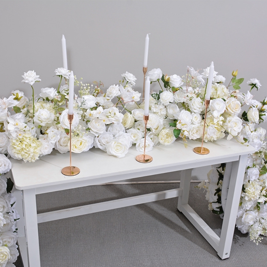 RN-030 Wedding Table Centerpiece Rose Flower ball Wedding Flowers Wedding Arrangement Decoration Customized Flower Ball Table Runner