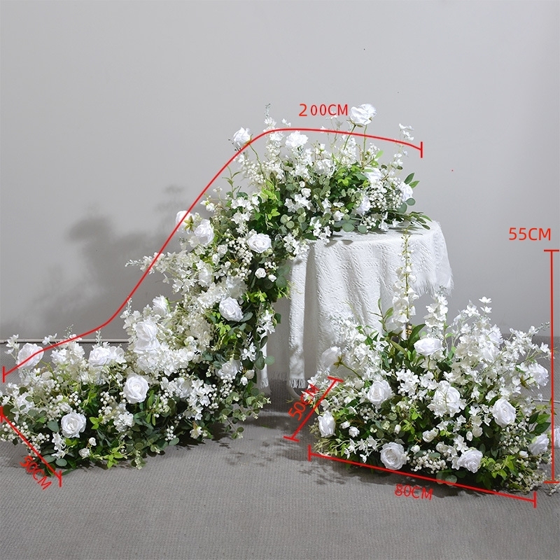 RN-028 Wedding Table Centerpiece Rose Flower ball Wedding Flowers Wedding Arrangement Decoration Customized Flower Ball Table Runner