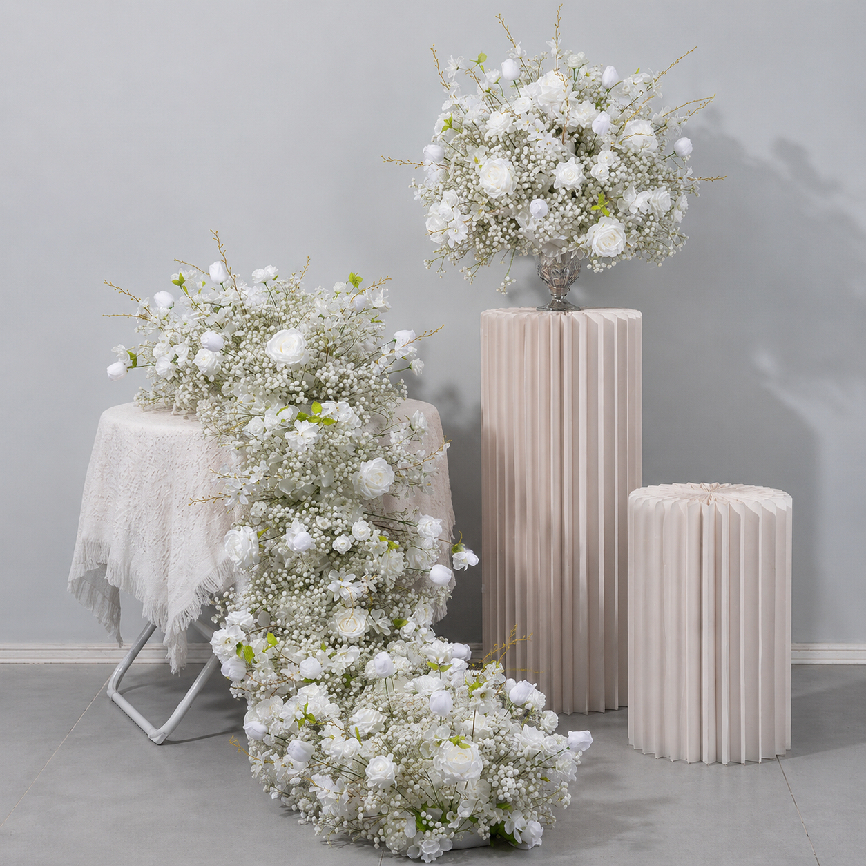 RN-038 Wedding Table Centerpiece Rose Flower ball Wedding Flowers Wedding Arrangement Decoration Customized Flower Ball Table Runner