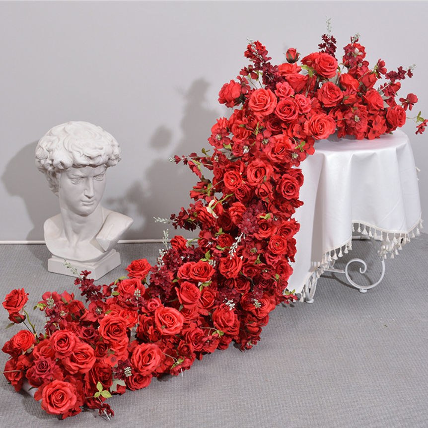 RN-024-1 Wedding Table Centerpiece Rose Flower ball Wedding Flowers Wedding Arrangement Decoration Customized Flower Ball Table Runner