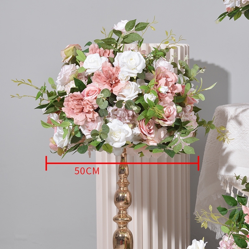 RN-039 Wedding Table Centerpiece Rose Flower ball Wedding Flowers Wedding Arrangement Decoration Customized Flower Ball Table Runner