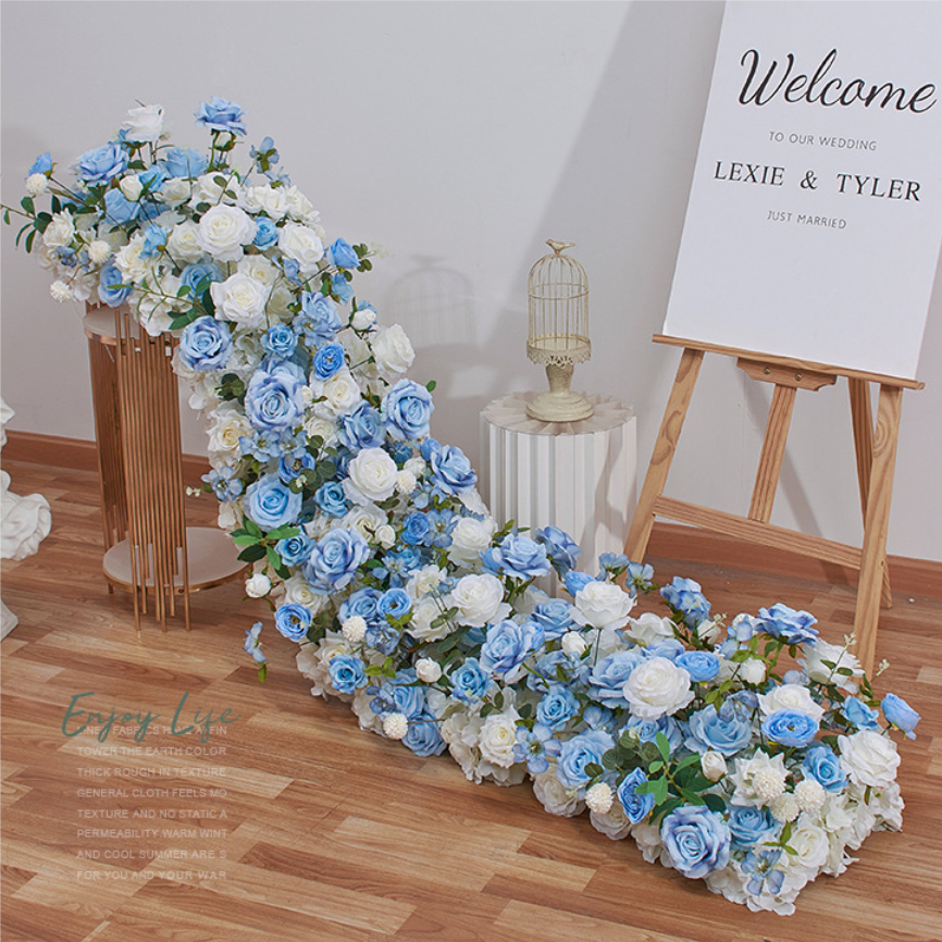 RN-031-1 Wedding Table Centerpiece Rose Flower ball Wedding Flowers Wedding Arrangement Decoration Customized Flower Ball Table Runner