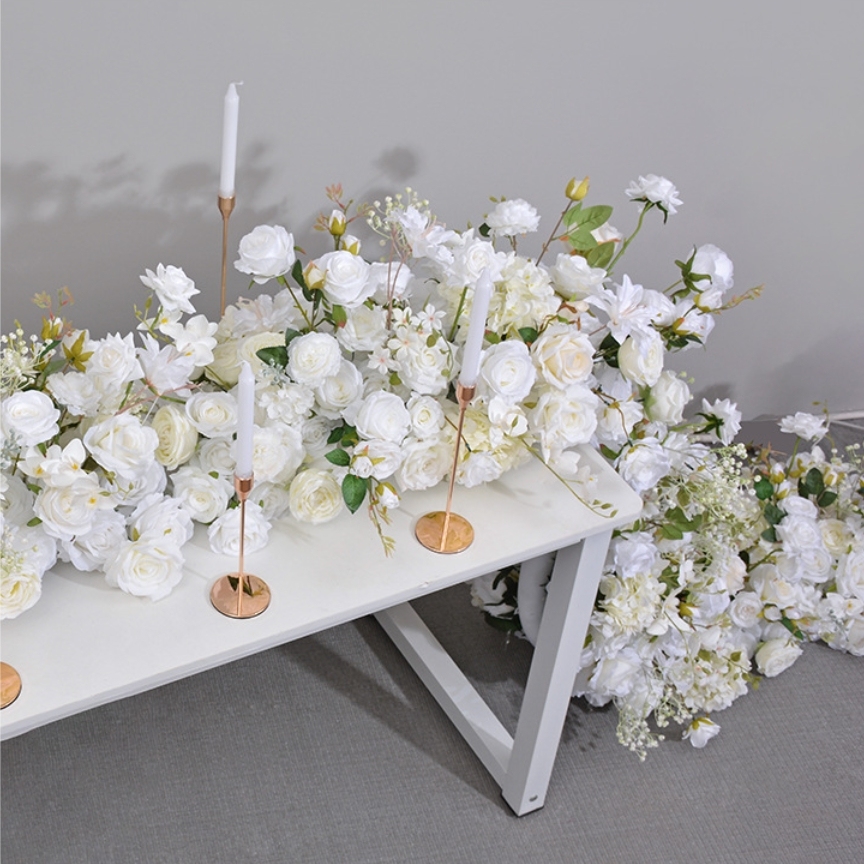 RN-030 Wedding Table Centerpiece Rose Flower ball Wedding Flowers Wedding Arrangement Decoration Customized Flower Ball Table Runner