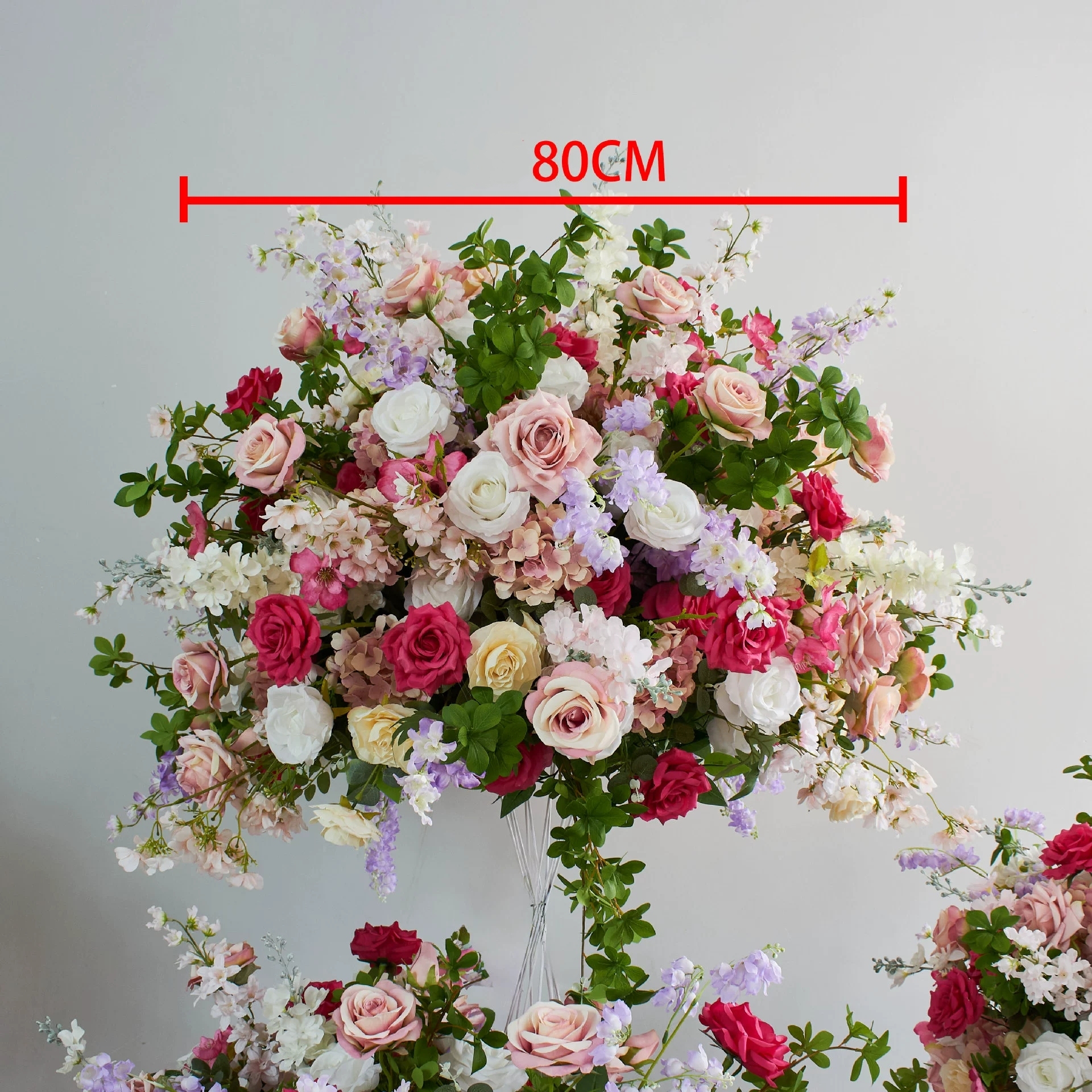 RN-037 Wedding Table Centerpiece Rose Flower ball Wedding Flowers Wedding Arrangement Decoration Customized Flower Ball Table Runner