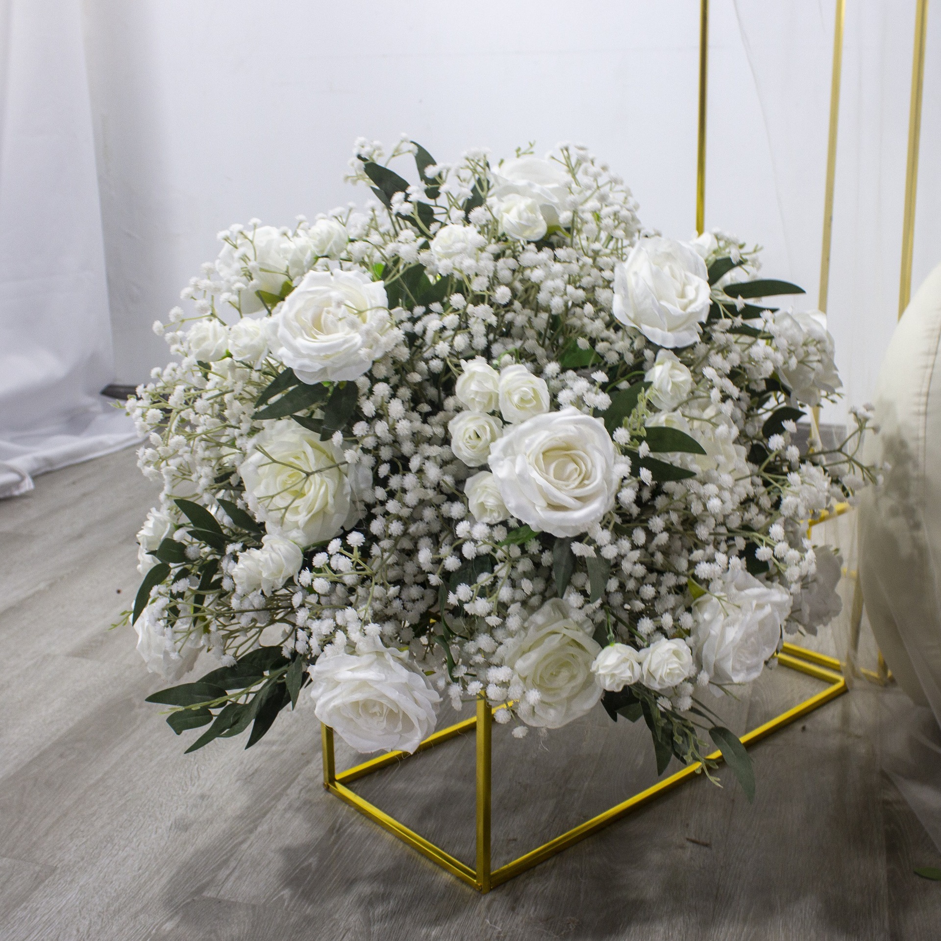 RN-035 Wedding Table Centerpiece Rose Flower ball Wedding Flowers Wedding Arrangement Decoration Customized Flower Ball Table Runner