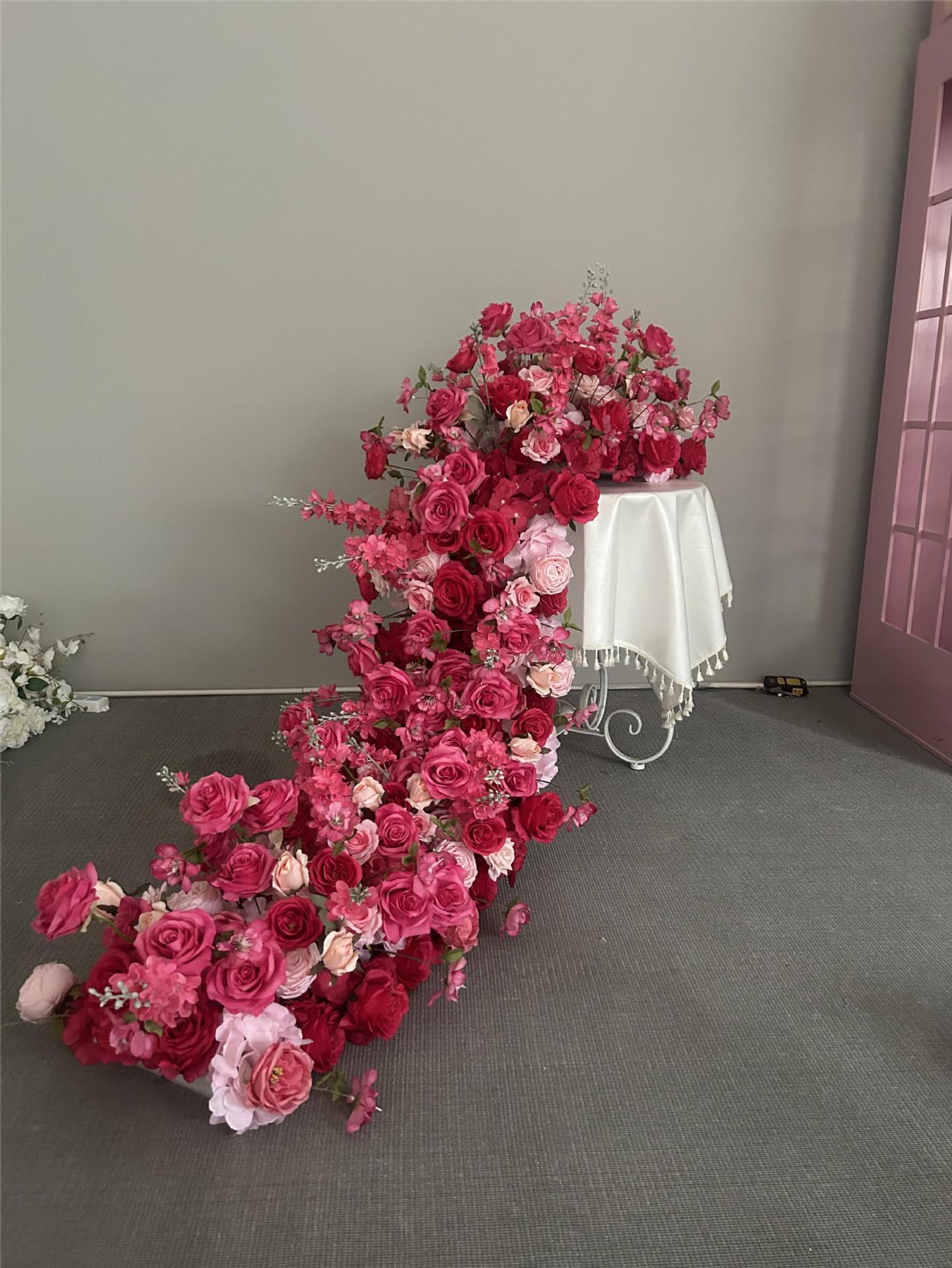 RN-024-1 Wedding Table Centerpiece Rose Flower ball Wedding Flowers Wedding Arrangement Decoration Customized Flower Ball Table Runner