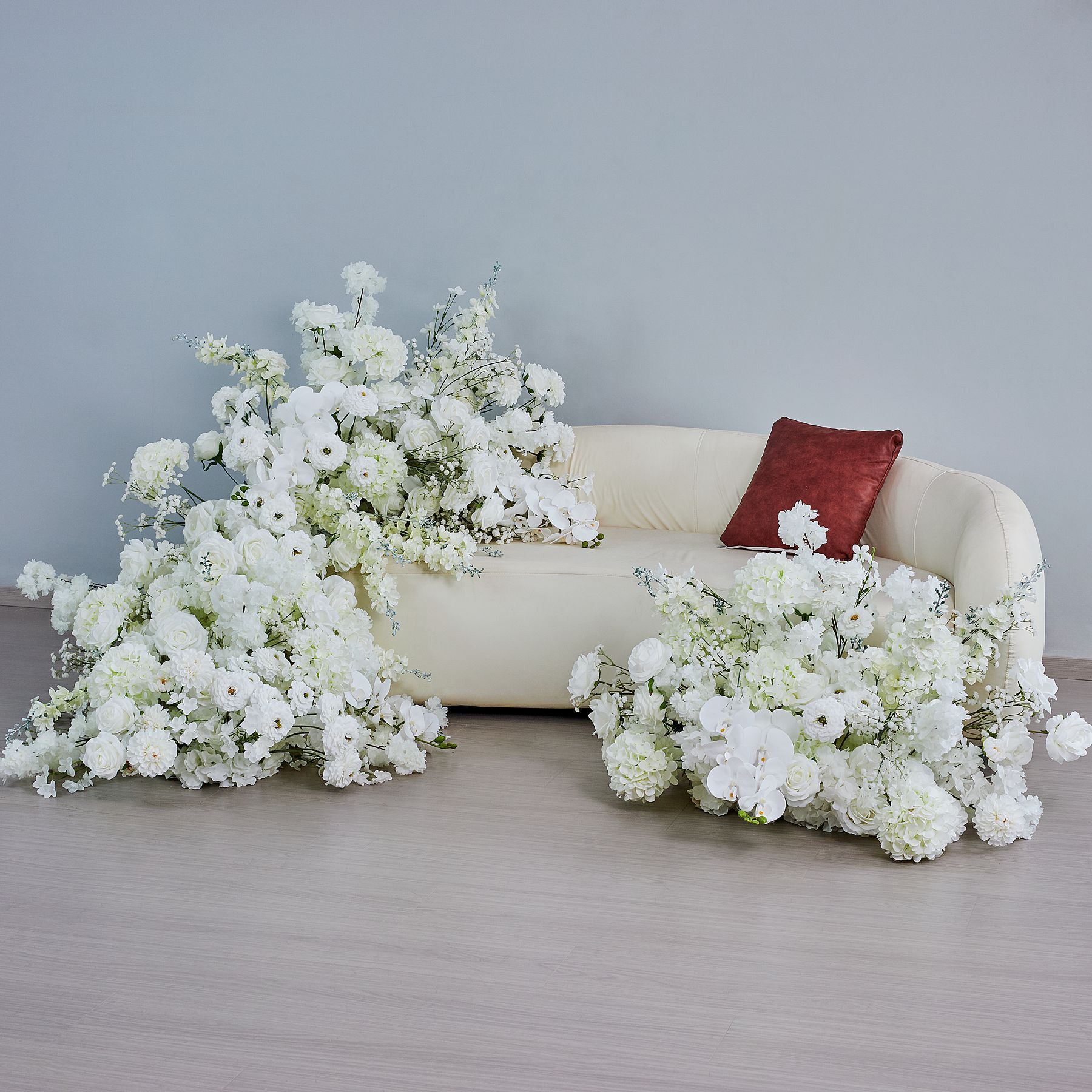 RN-034-1 Wedding Table Centerpiece Rose Flower ball Wedding Flowers Wedding Arrangement Decoration Customized Flower Ball Table Runner